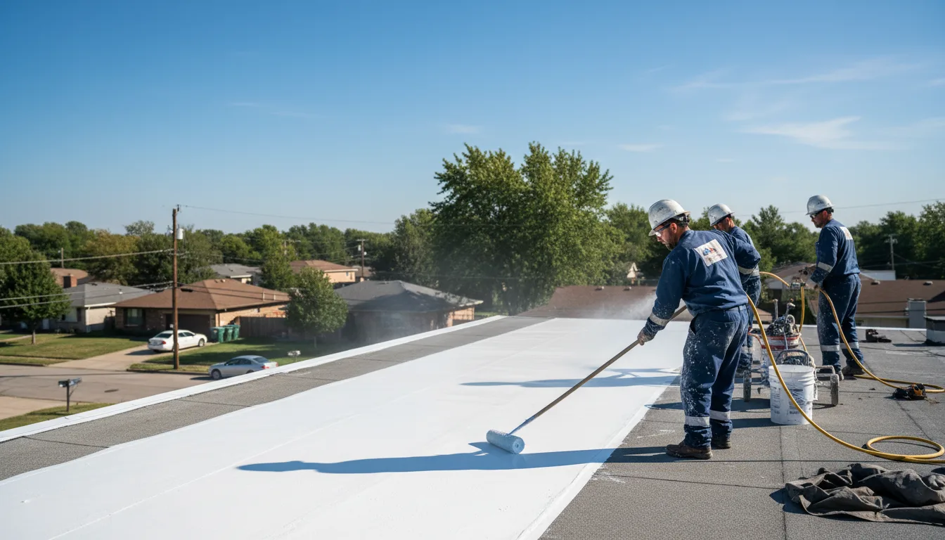 Commercial roof coating in Paradise, PA near me